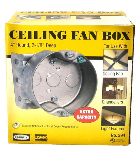 electrical box celing fan|heavy duty ceiling fan box.